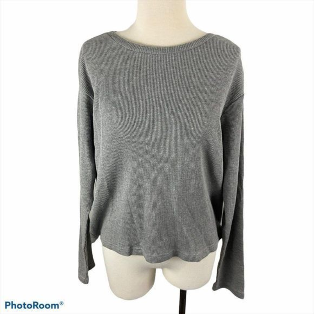 NWT RDI‎ Grey Crew Neck Long Sleeve Shirt